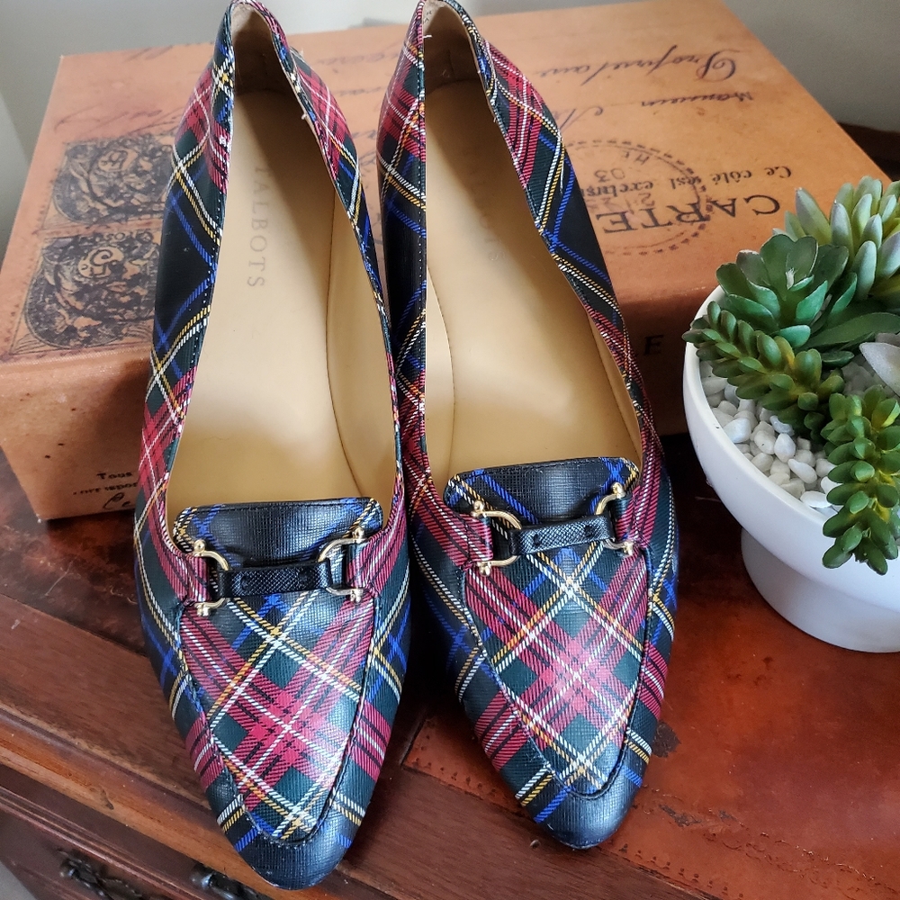 Talbots Plaid Francesca Loafers